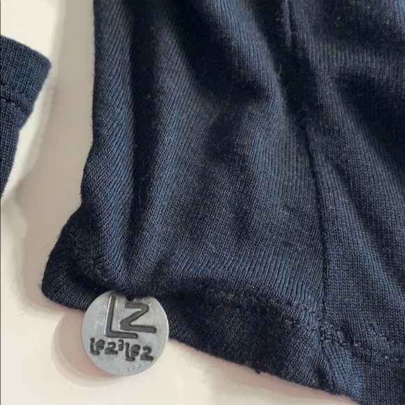 Lez A Lez Drape Back Castle Queen Long Sleeve top large women’s shirt black - Picture 3 of 8